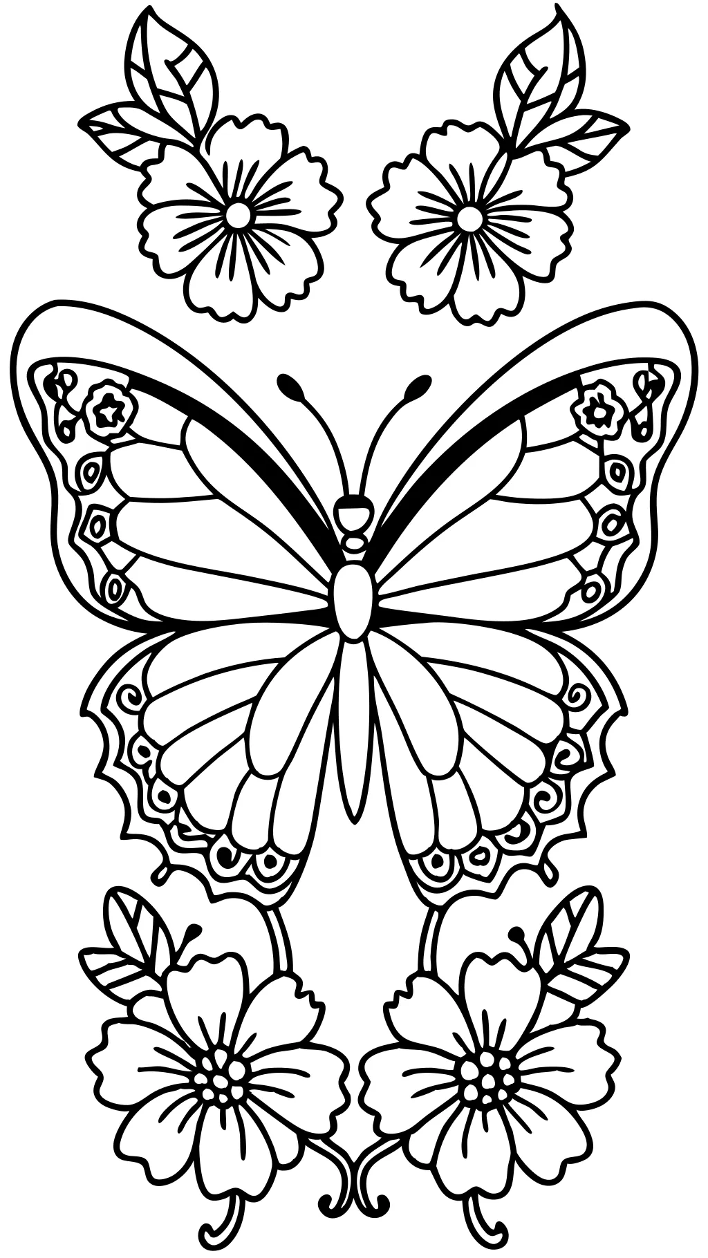 butterfly printable coloring pages